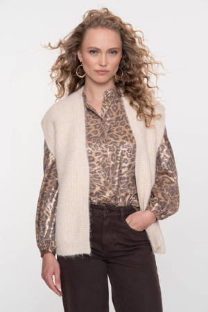 gebreid vest ecru