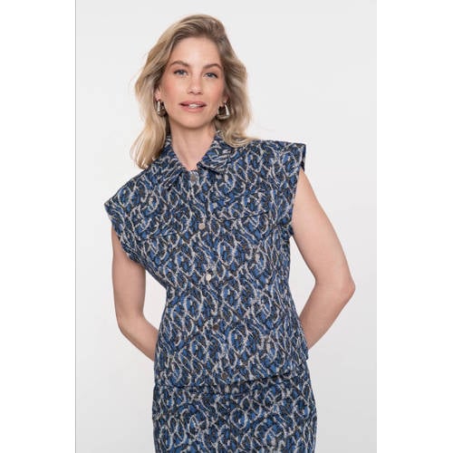 Geisha gilet blauw afbeelding