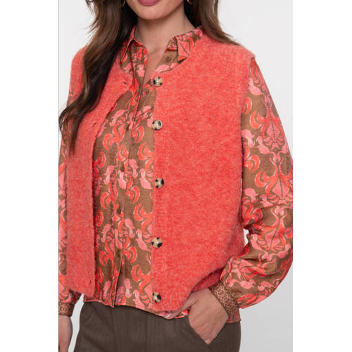Geisha gebreid vest zalm afbeelding