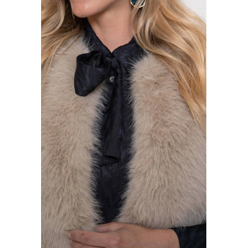Geisha teddy gilet taupe afbeelding