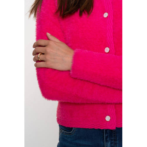 Geisha gebreid vest roze afbeelding