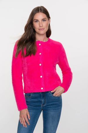 gebreid vest roze