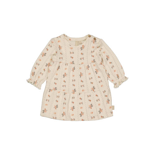 LEVV Newborn gebloemde korte jurk beige afbeelding