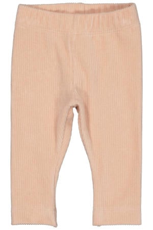 fluwelen regular casual broek lichtroze