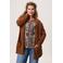 Miss Etam Plus lang vest bruin