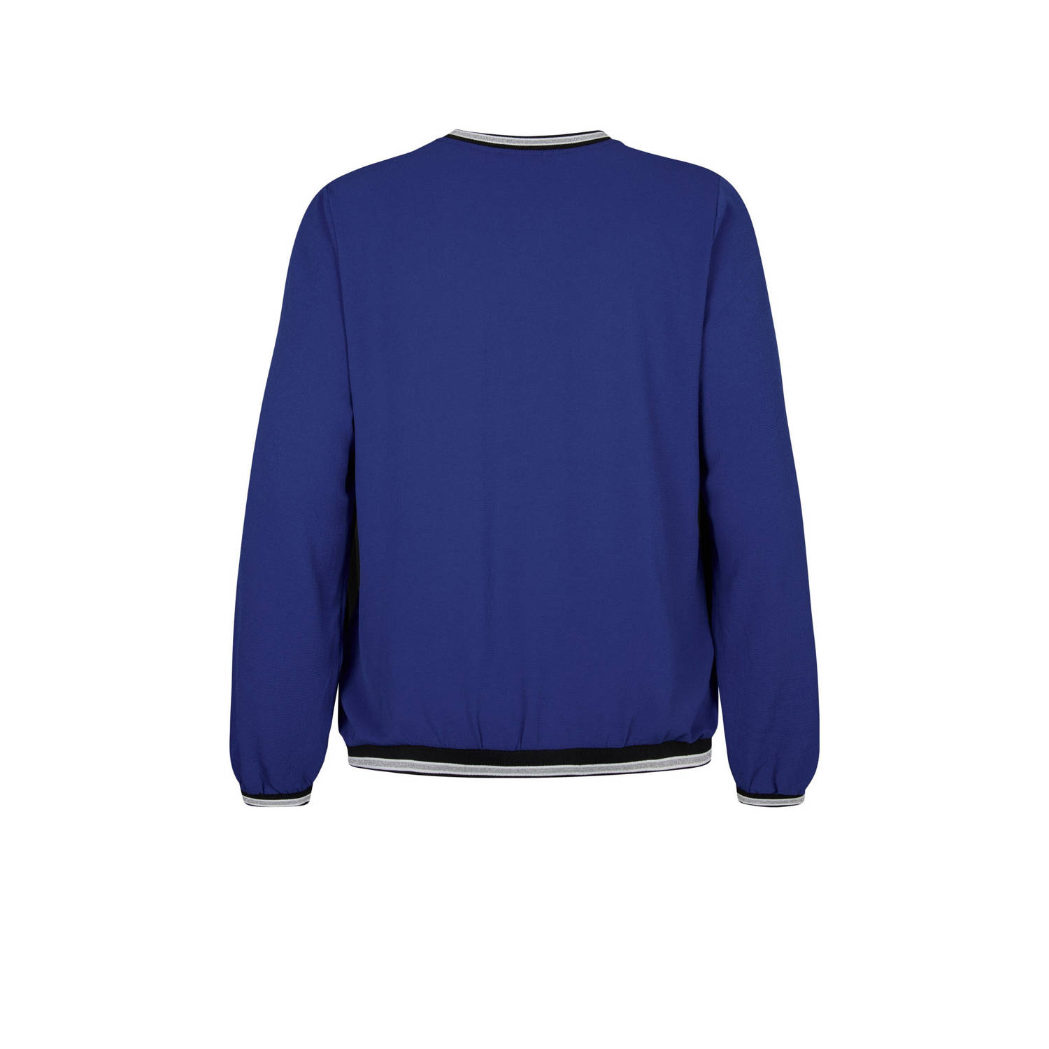 Miss Etam Plus gebreide trui blauw met lurex