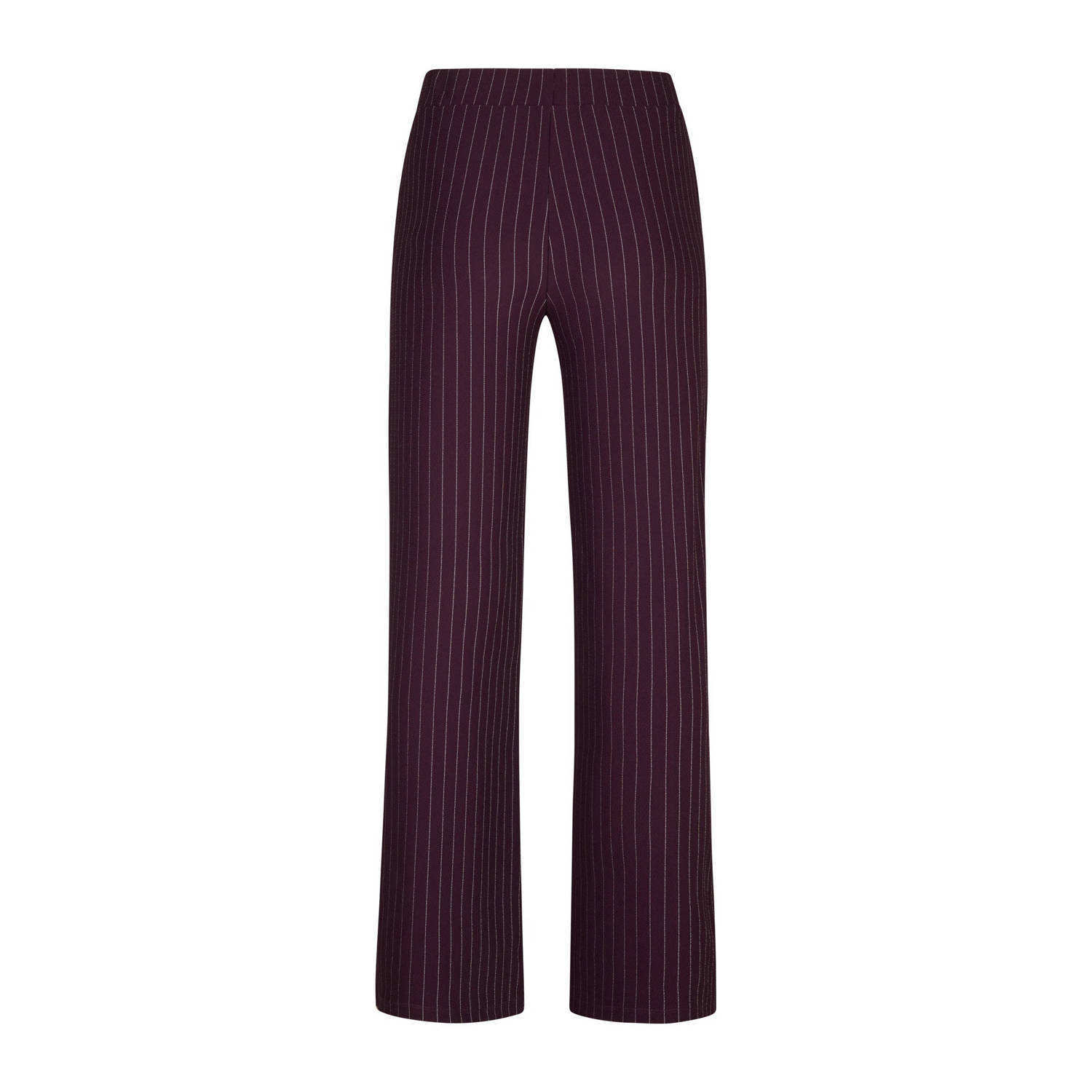 Miss Etam wide leg high waist pantalon donkerpaars