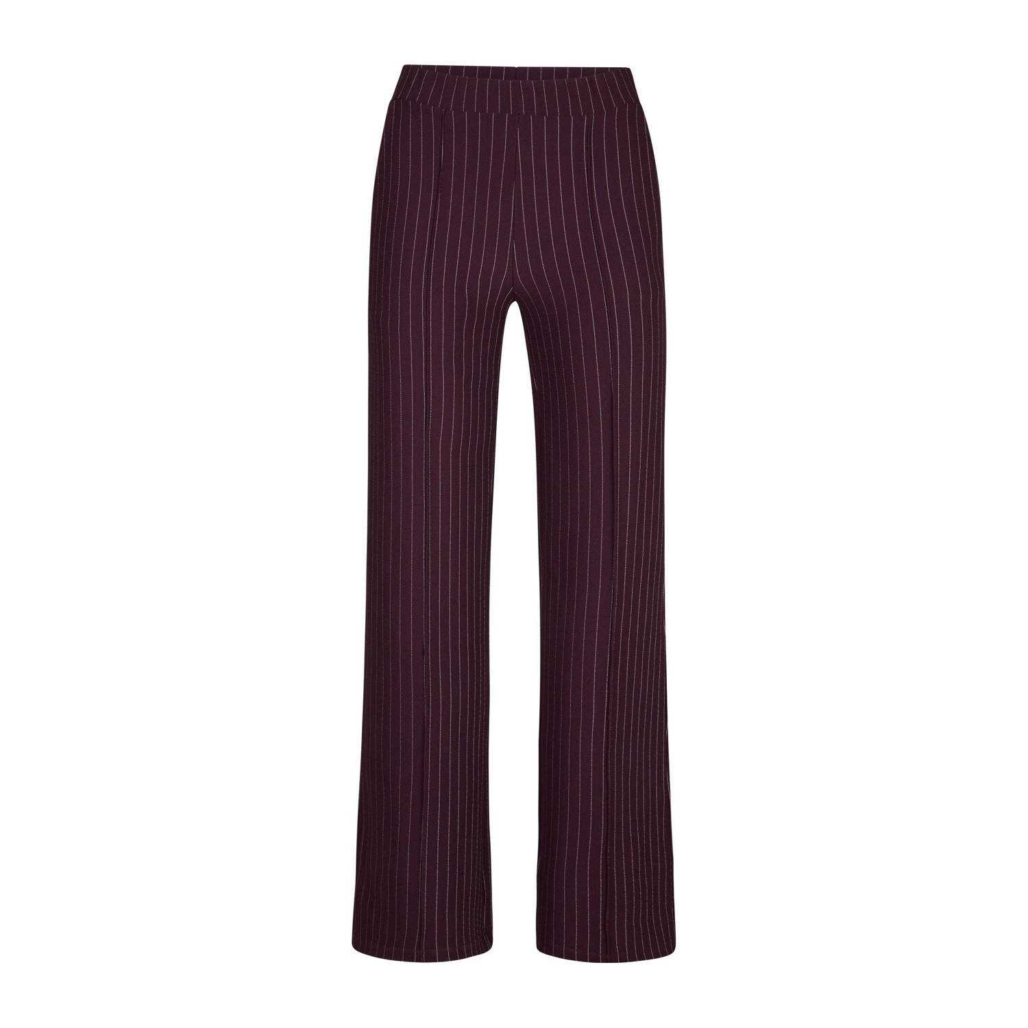 Miss Etam wide leg high waist pantalon donkerpaars