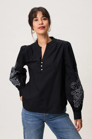 blousetop zwart