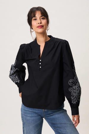 blousetop zwart