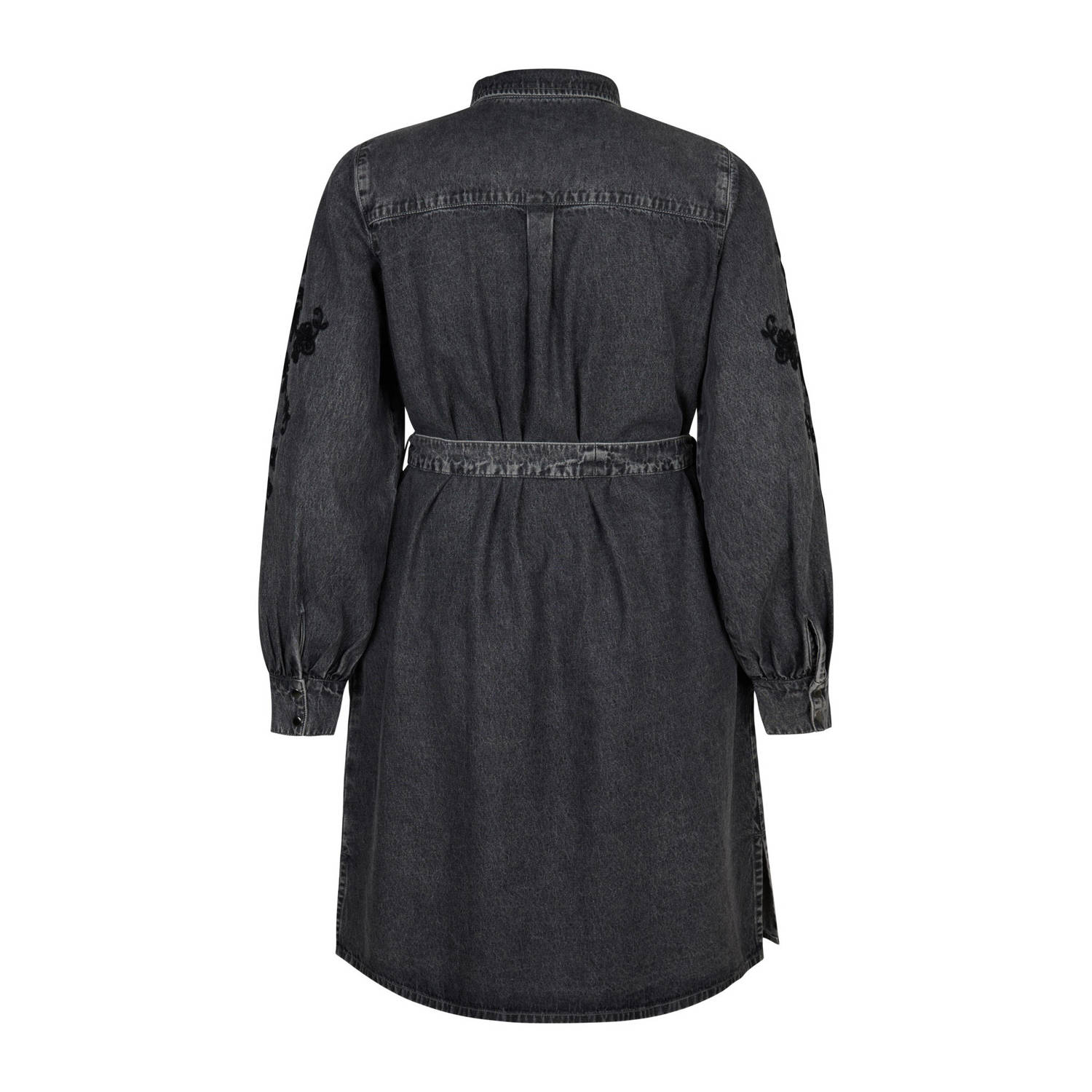 Miss Etam Plus denim spijkerjurk grey denim