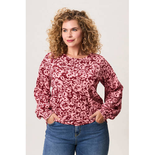 Miss Etam Plus blousetop rood afbeelding