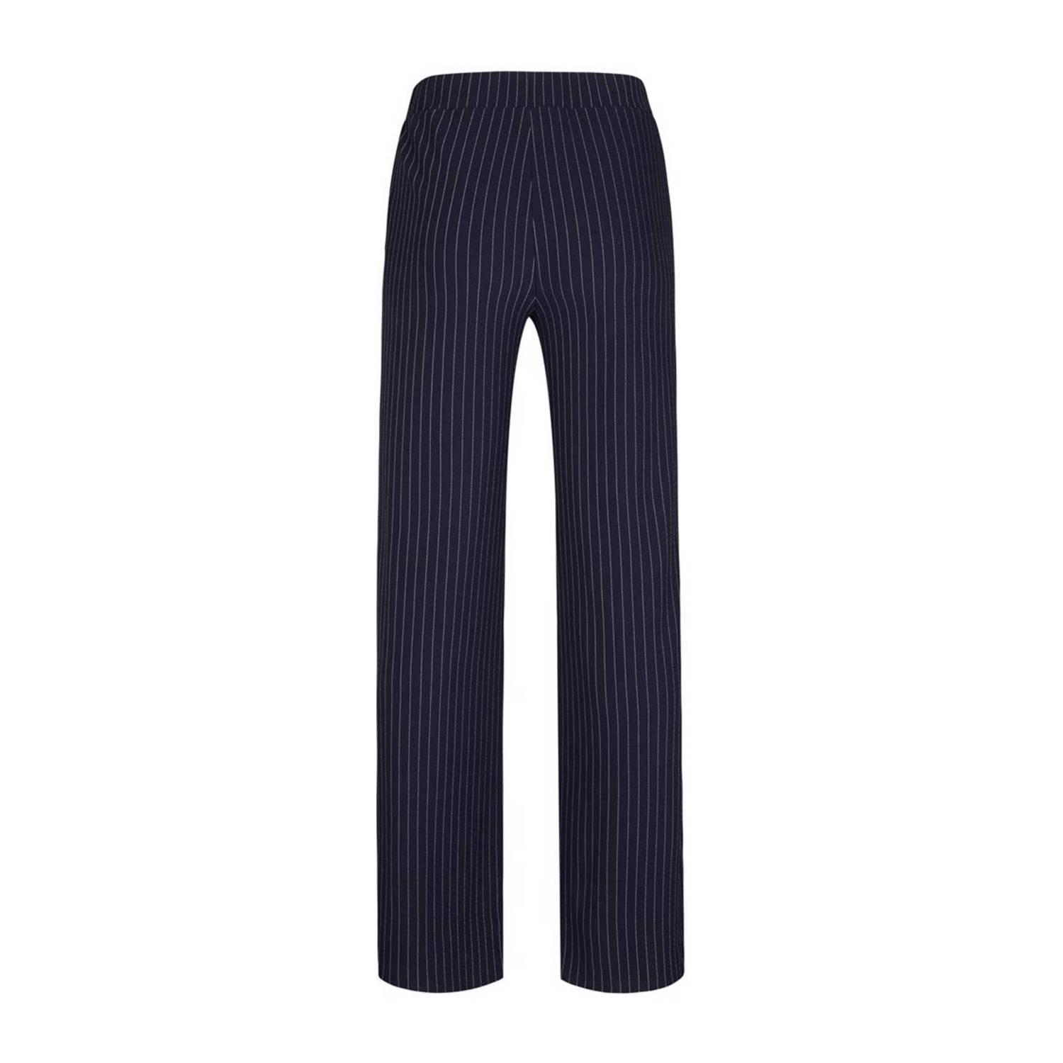 Miss Etam wide leg high waist pantalon donkerblauw