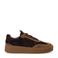 Sacha suède sneakers met ponyhair bordeaux/camel
