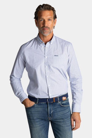 regular casual overhemd lichtblauw