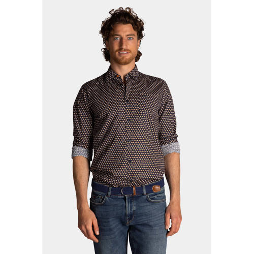 New Zealand Auckland regular casual overhemd donkerblauw afbeelding