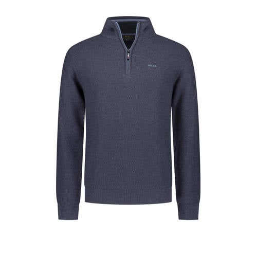 New Zealand Auckland trui met ingebreid patroon donkerblauw afbeelding