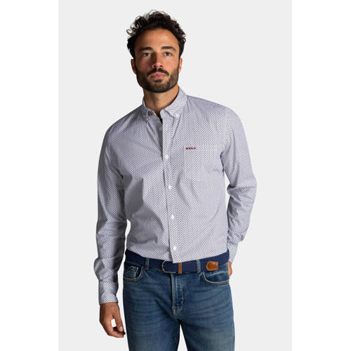 New Zealand Auckland regular casual overhemd grijsgroen afbeelding