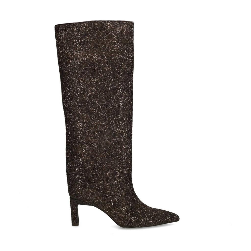 Bruine dames Sacha hoge laarzen met glitters