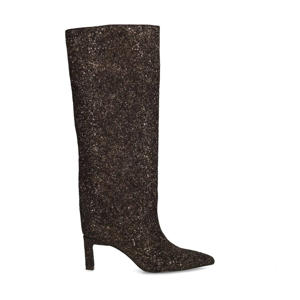 hoge laarzen met glitters bruin