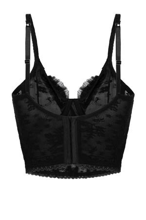 niet-voorgevormde longline beugelbh Darcy zwart