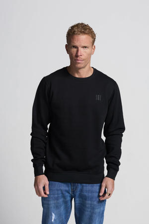 sweater met backprint zwart