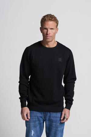 sweater met backprint zwart