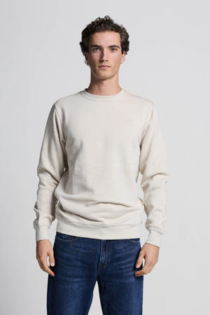 sweater met backprint beige