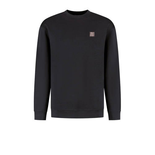 Vänner sweater met backprint zwart afbeelding