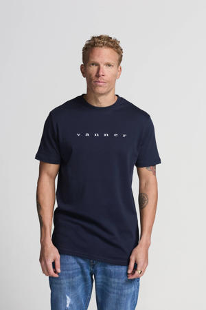 regular T-shirt donkerblauw