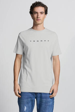 regular T-shirt lichtgrijs