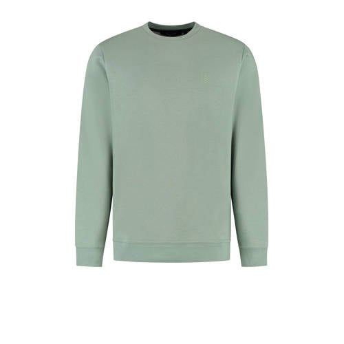 Vänner sweater met backprint groen afbeelding