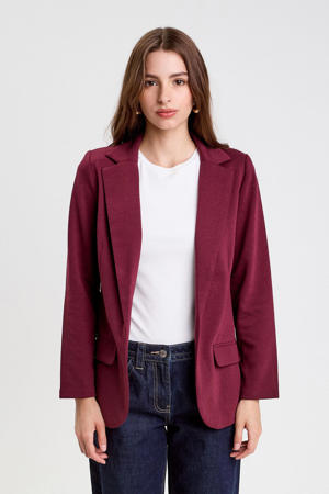 getailleerde blazer donkerrood