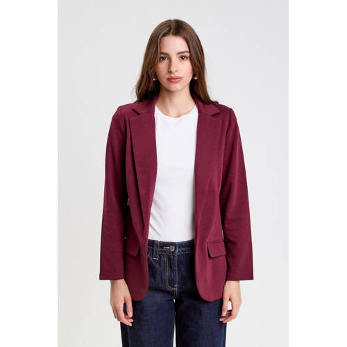 Cache Cache getailleerde blazer donkerrood afbeelding