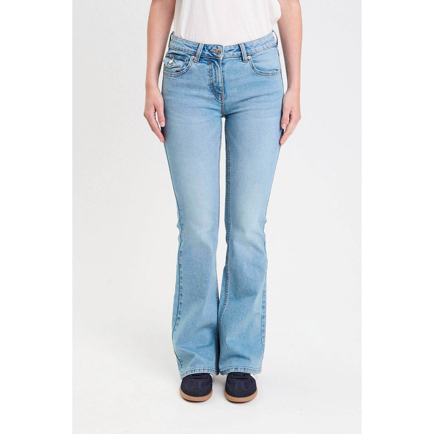 Cache bootcut jeans light blue