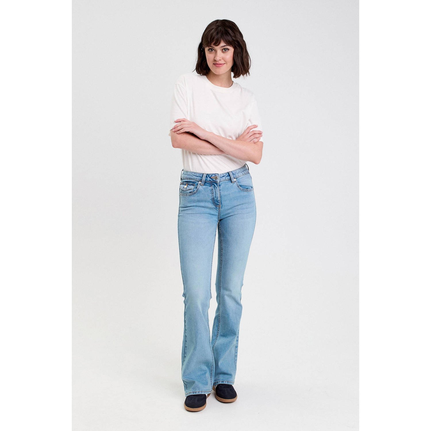 Cache bootcut jeans light blue