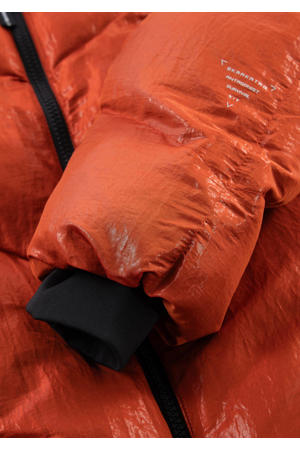 gewatteerde jas rood