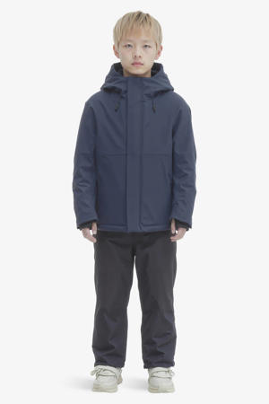 gewatteerde jas donkerblauw