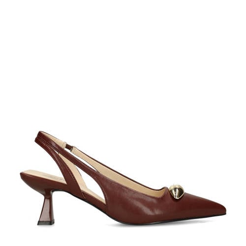 Sacha slingback pumps bordeaux afbeelding
