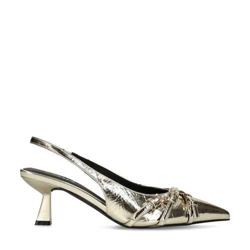 Sacha slingback pumps goud afbeelding