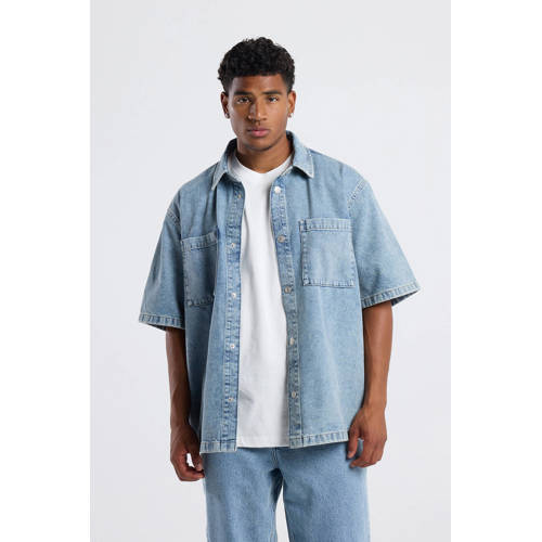 America Today loose casual overhemd blauw afbeelding