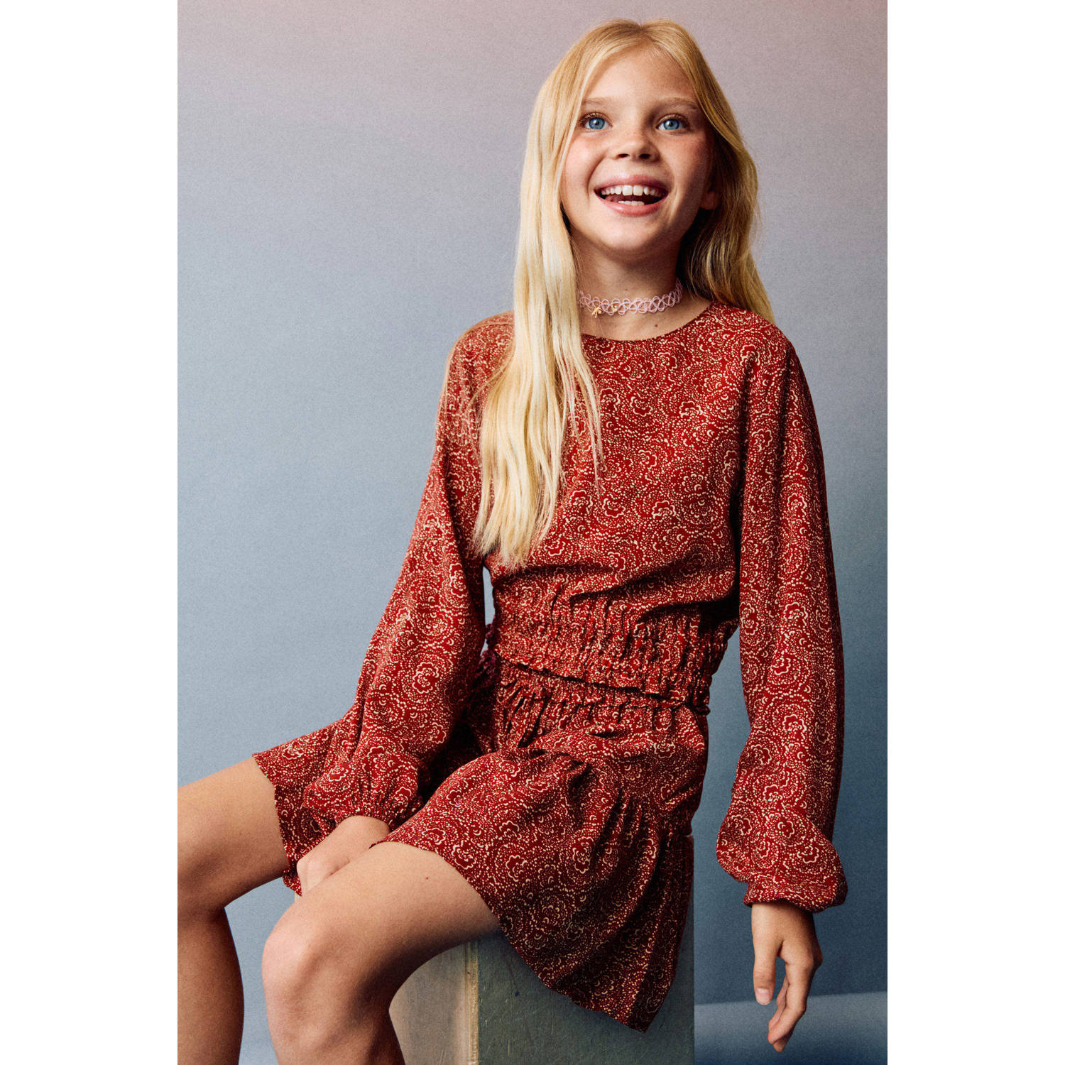 Mango Kids blousetop donker oranje