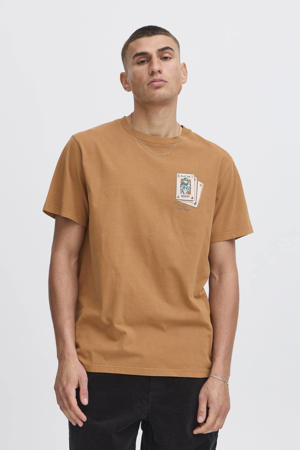 regular T-shirt donker oranje