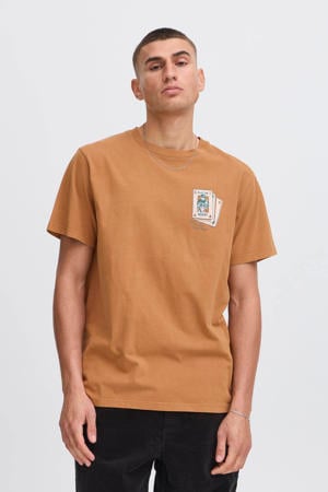 regular T-shirt donker oranje