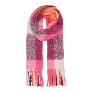 geruite sjaal ONLISLA roze