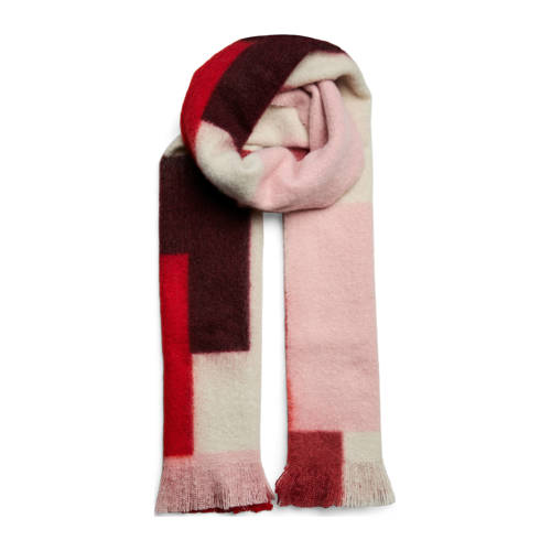 PIECES sjaal PCNAPPI bordeauxrood/roze afbeelding