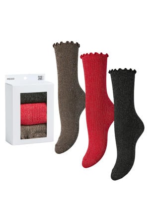 giftbox sokken PCSEBBY - multi (set van 3)