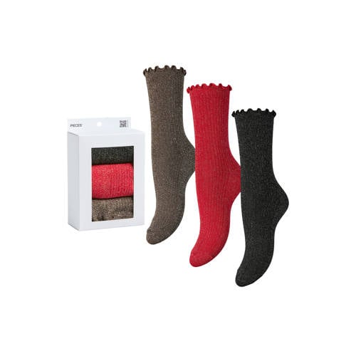 PIECES giftbox sokken PCSEBBY - set van 3 multi afbeelding