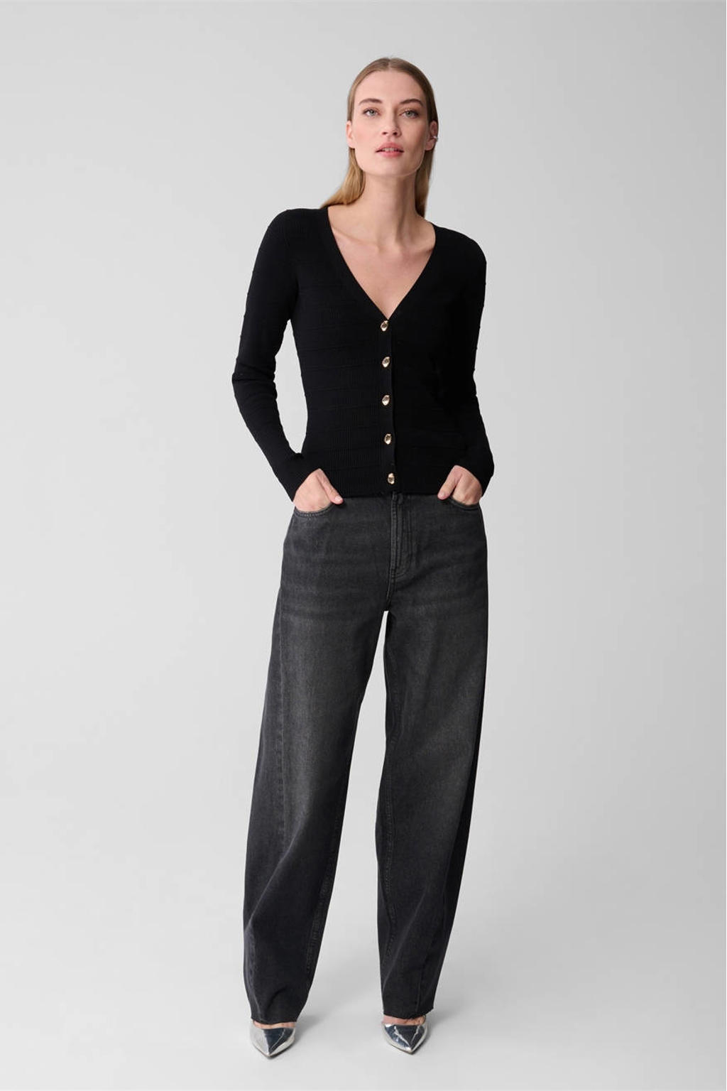 ALISISTER Lelijke gebreide kerstjassen voor dames, gebreide trui met knoopsluiting en open voorkant met lange mouwen, Alpaca., XL