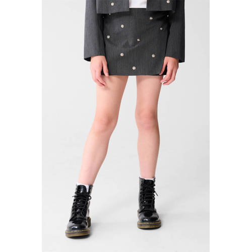 Shoeby skort met krijtstreep grijs afbeelding